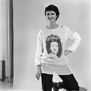Punk fashion follower wearing a Sex Pistols t-shirt. 18th November 1977 Punk fashion follower wearing a Sex Pistols t-shirt. 18th November 1977