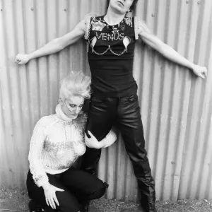 Punk fashions for him and her from Seditionaries, Kings Road, London