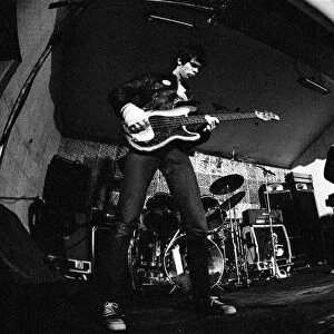 Punk group The Stranglers performing in Manchester. 9th June 1977