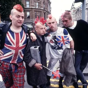 1986 Punk Print: Union Jack Vest and Tartan Trousers