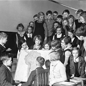 Pupils at the newly opened Latchmere Road School, Kingston Upon Thames seen here having a