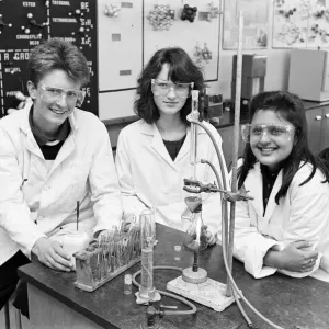 Pure chemistry... Greenhead College science students (from left) Andrew Maxwell Pure chemistry... Greenhead College science students (from left) Andrew Maxwell