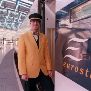 Purser Manuel Rodriguez employee of Eurostar Purser Manuel Rodriguez employee of Eurostar