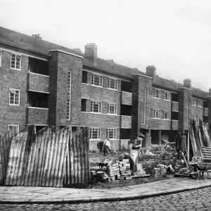 Rochdale Road Flats Print, Manchester 1948 Rochdale Road Flats Print, Manchester 1948