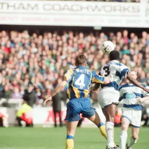 QPR 0-4 Leeds United, premier league match action, Loftus Road, Monday 4th April 1994 QPR 0-4 Leeds United, premier league match action, Loftus Road, Monday 4th April 1994