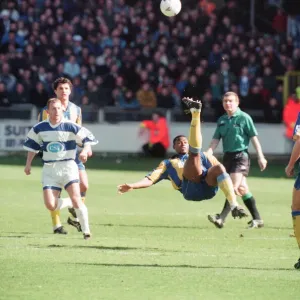 QPR 0-4 Leeds United, premier league match action, Loftus Road, Monday 4th April 1994 QPR 0-4 Leeds United, premier league match action, Loftus Road, Monday 4th April 1994