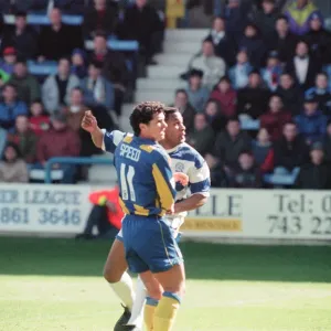 QPR 0-4 Leeds United, premier league match action, Loftus Road, Monday 4th April 1994 QPR 0-4 Leeds United, premier league match action, Loftus Road, Monday 4th April 1994