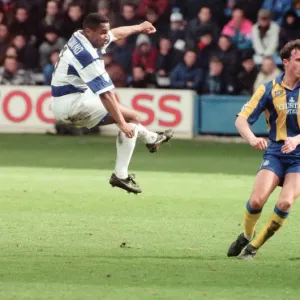 QPR 0-4 Leeds United, premier league match action, Loftus Road, Monday 4th April 1994 QPR 0-4 Leeds United, premier league match action, Loftus Road, Monday 4th April 1994