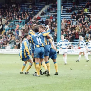 QPR 0-4 Leeds United, premier league match action, Loftus Road, Monday 4th April 1994 QPR 0-4 Leeds United, premier league match action, Loftus Road, Monday 4th April 1994