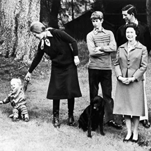 The Queen and the Duke of Edinburgh seen here at Balmoral Castle Scotland with Prince