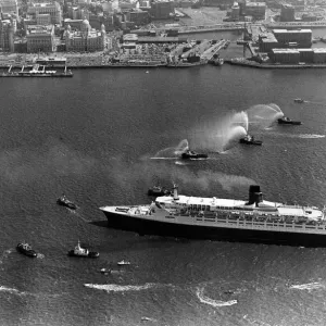 QE2 Print: Liverpool Arrival, 24th July 1990