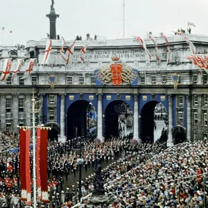 Queen Elizabeth Coronation II, the coach at Admiralty Arch, London, 2nd June 1953
