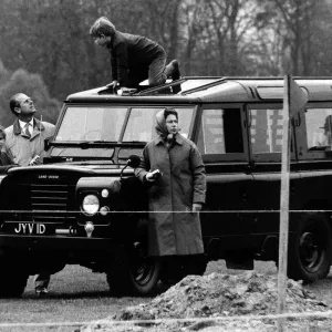 Queen Elizabeth II 1972 Windsor Horse Trials Print
