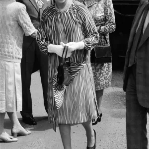 Queen Elizabeth II attends a garden party at Holland House Hostel to mark the Golden Queen Elizabeth II attends a garden party at Holland House Hostel to mark the Golden