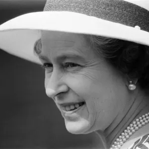 Queen Elizabeth II attends a garden party at Holland House Hostel to mark the Golden Queen Elizabeth II attends a garden party at Holland House Hostel to mark the Golden