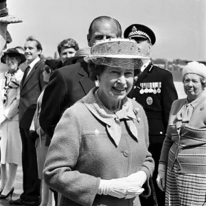 Queen Elizabeth II at Birmingham International Airport Print, 30th May 1984 Queen Elizabeth II at Birmingham International Airport Print, 30th May 1984