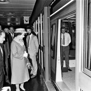 Queen Elizabeth II attends the opening of a new terminal at Birmingham International Queen Elizabeth II attends the opening of a new terminal at Birmingham International