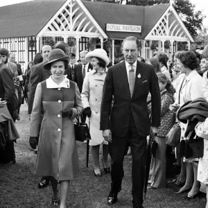Queen Elizabeth II attends the Royal Show at Stoneleigh Park, Warwickshire. 5th July 1972