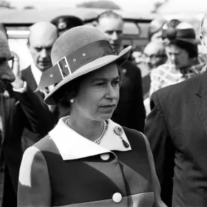 Queen Elizabeth II attends the Royal Show at Stoneleigh Park, Warwickshire. 5th July 1972