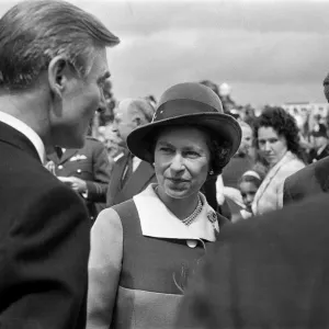 Queen Elizabeth II attends the Royal Show at Stoneleigh Park, Warwickshire. 5th July 1972