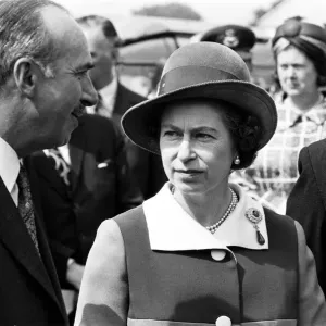 Queen Elizabeth II attends the Royal Show at Stoneleigh Park, Warwickshire. 5th July 1972