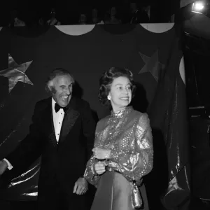 Queen Elizabeth II and Bruce Forsyth attend the Royal Windsor Big Top Show held at Billy Queen Elizabeth II and Bruce Forsyth attend the Royal Windsor Big Top Show held at Billy