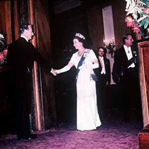 Queen Elizabeth II at Covent Garden Opera House, London during celebrations for her