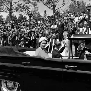 Queen Elizabeth II and The Duke of Edinburgh during her visit to Canada Queen Elizabeth II and The Duke of Edinburgh during her visit to Canada