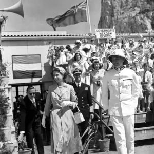 Queen Elizabeth II and the Duke of Edinburgh on a visit to Gibraltar Queen Elizabeth II and the Duke of Edinburgh on a visit to Gibraltar