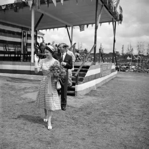Queen Elizabeth II and The Duke of Edinburgh Leave Calabar Stadium Print Queen Elizabeth II and The Duke of Edinburgh Leave Calabar Stadium Print