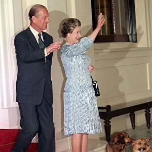 Queen Elizabeth II and her husband Prince Philip, Duke of Edinburgh