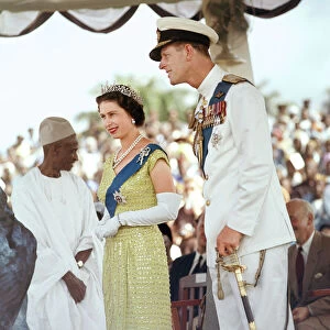 Queen Elizabeth II with her husband Prince Philip, the Duke of Edinburgh
