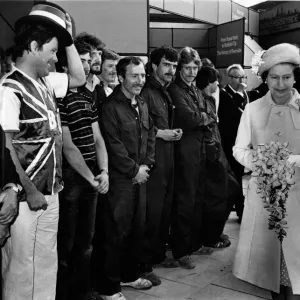 Queen Elizabeth II in Liverpool Print 2nd May 1984 Queen Elizabeth II in Liverpool Print 2nd May 1984