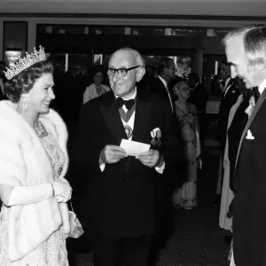 Queen Elizabeth II at the Metropole Hotel, NEC, during the Silver Jubilee tour