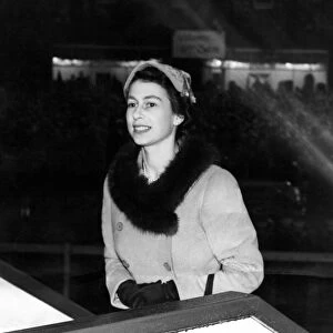 Queen Elizabeth II on North East visit. October 1954