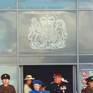 Queen Elizabeth II officially opens the new magistrates courts in Millbank
