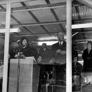 Queen Elizabeth II Print: Langton Dock System Opening