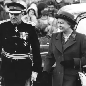Queen Elizabeth II Opens Oakwood Cheshire Home Print Queen Elizabeth II Opens Oakwood Cheshire Home Print