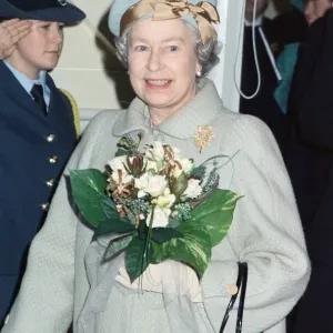 Print of Queen Elizabeth II opening the Queens Building at De Montfort University, Leicester Print of Queen Elizabeth II opening the Queens Building at De Montfort University, Leicester