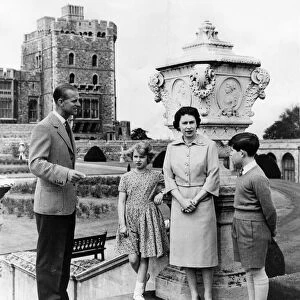 Queen Elizabeth II, pictured at Windsor Castle with Prince Philip