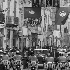 Queen Elizabeth II and President Habib Bourguiba during the Royal state visit to Tunis Queen Elizabeth II and President Habib Bourguiba during the Royal state visit to Tunis