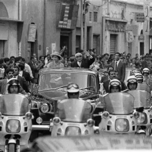 Queen Elizabeth II and President Habib Bourguiba during the Royal state visit to Tunis Queen Elizabeth II and President Habib Bourguiba during the Royal state visit to Tunis