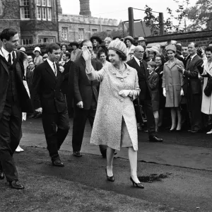 Queen Elizabeth II and Prince Philip, Duke of Edinburgh visit Rugby School, Rugby Queen Elizabeth II and Prince Philip, Duke of Edinburgh visit Rugby School, Rugby