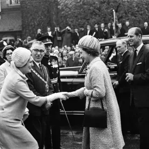 Queen Elizabeth II and Prince Philip, Duke of Edinburgh visit Rugby School, Rugby Queen Elizabeth II and Prince Philip, Duke of Edinburgh visit Rugby School, Rugby