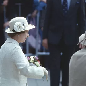 Queen Elizabeth II and Prince Philip, The Duke of Edinburgh visit Nottingham, England