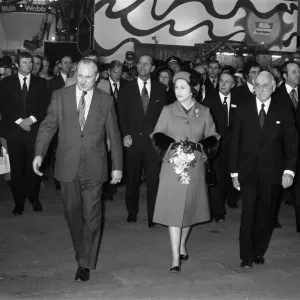 Queen Elizabeth II and Prince Philip, Duke of Edinburgh open the National Exhibition Queen Elizabeth II and Prince Philip, Duke of Edinburgh open the National Exhibition