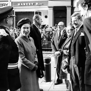 Print of Queen Elizabeth II and Prince Philip at Tyneside Metro Opening Print of Queen Elizabeth II and Prince Philip at Tyneside Metro Opening