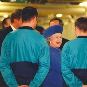 Queen Elizabeth II and Prince Philip officially open the Siemens plant in Wallsend