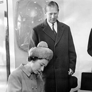 Queen Elizabeth II and Prince Philip officially opens the Tyne Tunnel