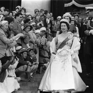 Queen Elizabeth II and Prince Philip during a state visit to New Zealand Queen Elizabeth II and Prince Philip during a state visit to New Zealand
